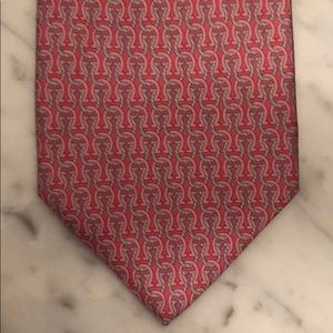 Salvatore Ferragamo Pink Silk Tie